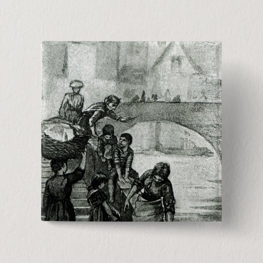Holen des Wassers vom Fluss Button (Vorderseite)