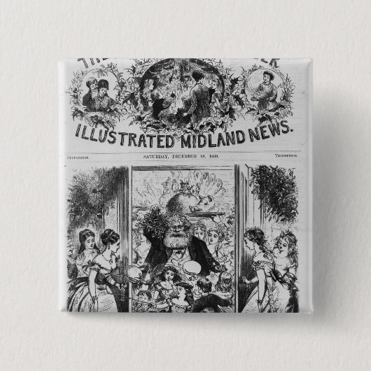 Holen in Weihnachten Button (Vorderseite)