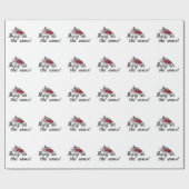 Holen Sie auf den Schnee Geschenkpapier (Flach)