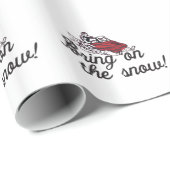 Holen Sie auf den Schnee Geschenkpapier (Rolleneckpunkt)