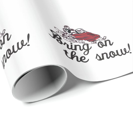 Holen Sie auf den Schnee Geschenkpapier (Rolleneckpunkt)