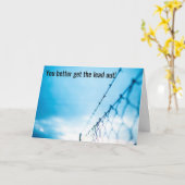 Holen Sie das Blei raus, es kommt auf den Draht - Karte (Gelbe Blume)