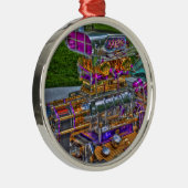 Holen Sie das Bling Silbernes Ornament (Rechts)