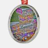 Holen Sie das Bling Silbernes Ornament (Links)