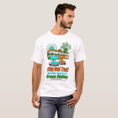 Holen Sie die ovale Bahn, die zurück zu Gras-Tal T-Shirt (Vorne ganz)