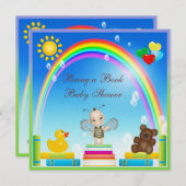 Holen Sie eine Buch-Baby-Bienen-u. Einladung (Vorne/Hinten)