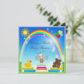 Holen Sie eine Buch-Baby-Bienen-u. Einladung (Stehend Vorderseite)