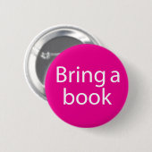 Holen Sie eine Buch-Magenta Button (Vorne & Hinten)