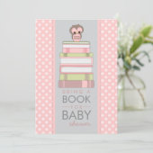 Holen Sie einem Buch süße Einladung (Stehend Vorderseite)