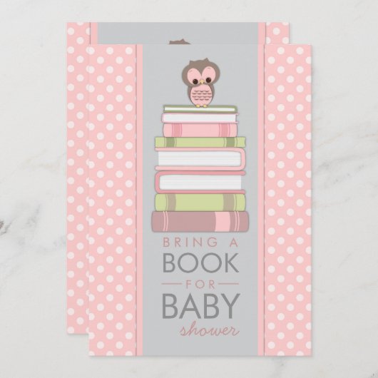 Holen Sie einem Buch süße Einladung (Vorne/Hinten)