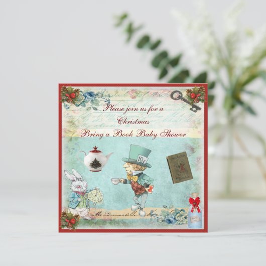 Holen Sie einem Buch wütende Einladung (Stehend Vorderseite)