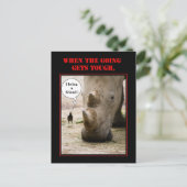 Holen Sie einen Freund Postkarte (Stehend Vorderseite)