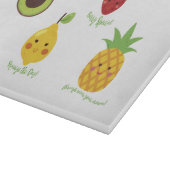 Holen Sie Fruity Avocado Lemon Strawberry Ananas P Schneidebrett (Ecke)