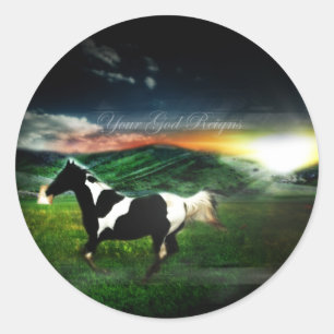 Holen Sie gute Nachrichten-Aufkleber Runder Aufkleber