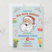 Holen Sie Ihr großes Nick Energie Friendmas Weihna Einladung (Vorderseite)