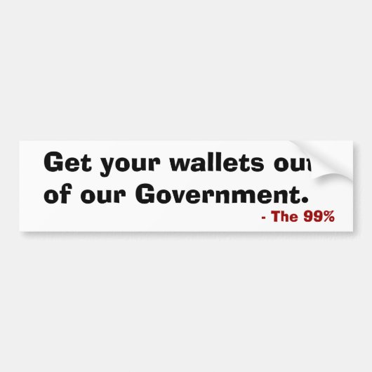 Holen Sie Ihre Brieftaschen aus unserem staatliche Autoaufkleber (Vorne)