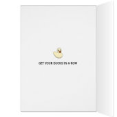 Holen Sie Ihre Enten in eine Row_A_Greeting-Karte (Innen (Links))