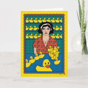 Holen Sie Ihre Enten in eine Zeile_B_Greeting Karte