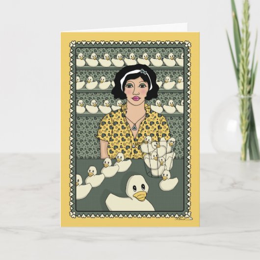 Holen Sie Ihre Enten in eine Zeile_C_Greeting Karte (Vorderseite)