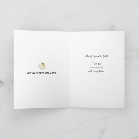 Holen Sie Ihre Enten in eine Zeile_C_Greeting Karte (Innenseite)