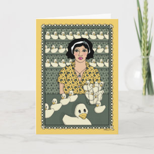 Holen Sie Ihre Enten in eine Zeile_C_Greeting Karte