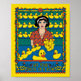 Holen Sie Ihre Enten in einem Row_B_8x10-Poster Poster