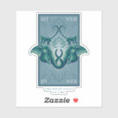 Holen Sie Ihre Freude zurück - der weiße Lotus Aufkleber (Blatt)