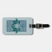 Holen Sie Ihre Freude zurück - der weiße Lotus Gepäckanhänger (Vorderseite horizontal)