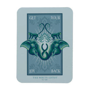 Holen Sie Ihre Freude zurück - der weiße Lotus Magnet