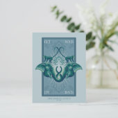 Holen Sie Ihre Freude zurück - der weiße Lotus Postkarte (Stehend Vorderseite)