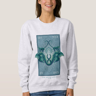 Holen Sie Ihre Freude zurück - der weiße Lotus Sweatshirt