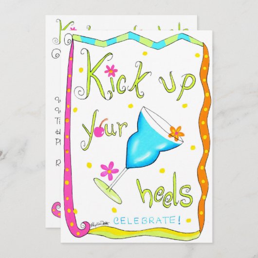 Holen Sie Ihre Heelse auf und laden Sie White ein Einladung (Vorne/Hinten)