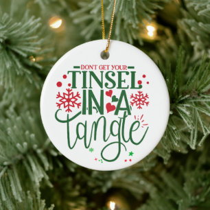 Holen Sie Ihre Tinsel nicht in einem Winkel - Pers Keramik Ornament