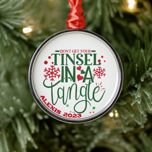 Holen Sie Ihre Tinsel nicht in einem Winkel - Pers Ornament Aus Metall (Baum)