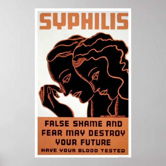Holen Sie Ihren Bluttest 1938 WPA Poster (Vorne)