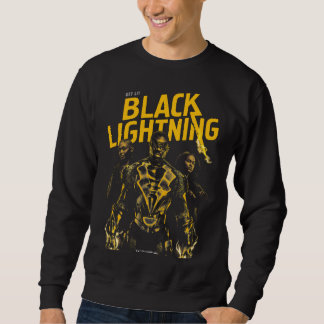Holen Sie Lit - Schwarzes Blitz Sweatshirt