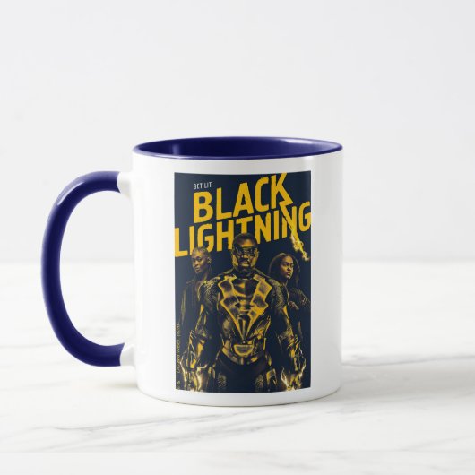 Holen Sie Lit - Schwarzes Blitz Tasse (Links)