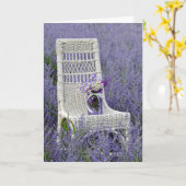 Holen Sie sich bald Bouquet auf dem Stuhl Karte (Gelbe Blume)