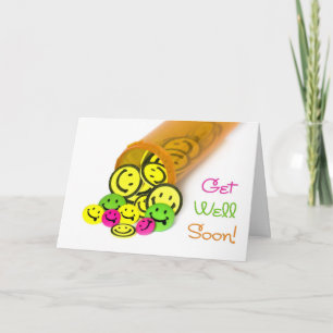 Holen Sie sich bald ein glückliches Gesicht Karte