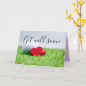 Holen Sie sich bald eine Golfkarte mit Golf & Absc Karte (Gelbe Blume)