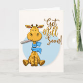 Holen Sie sich bald eine Niedliche Giraffenkarte Karte (Vorderseite)