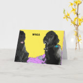 Holen Sie sich bald Grußkarte Karte (Gelbe Blume)