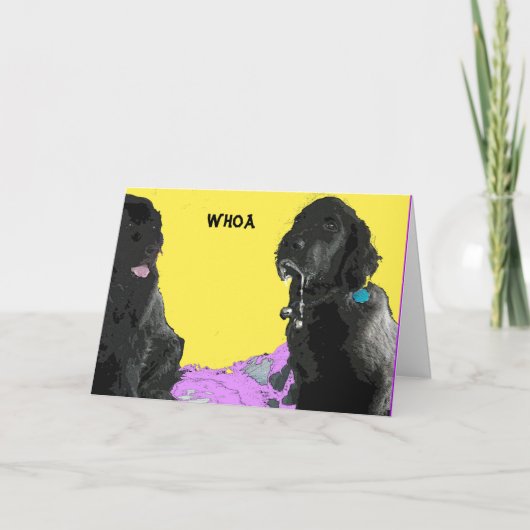 Holen Sie sich bald Grußkarte Karte (Vorderseite)