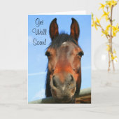 Holen Sie sich bald Grußkarte Karte (Gelbe Blume)