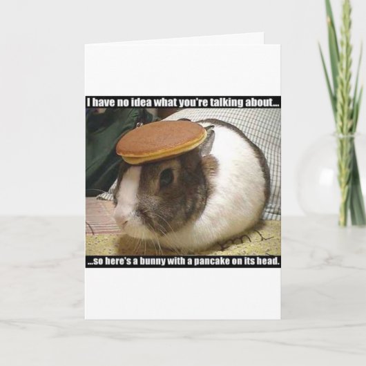 Holen Sie sich bald gut Bunny Karte (Vorderseite)