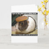 Holen Sie sich bald gut Bunny Karte (Gelbe Blume)