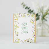 Holen Sie sich bald gute Grüße Postkarte (Stehend Vorderseite)