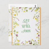 Holen Sie sich bald gute Grüße Postkarte (Vorne/Hinten)