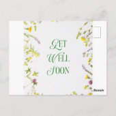 Holen Sie sich bald gute Grüße Postkarte (Rückseite)