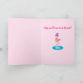 Holen Sie sich bald mit Flamingo Karte (Innenseite)